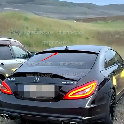 For Mercedes CLS Class W218 Roof Spoiler black Rear Trunk Spoiler Wing AMG Style 2011 2012 2013 2014 2015 2016 - vue rapprochée - Becquet Voiture
