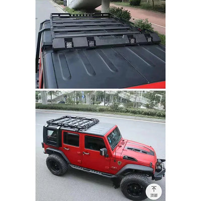 Galerie de Toit Aluminium Jeep Wrangler JK JL 2007-2023 - packshot studio - Becquet Voiture