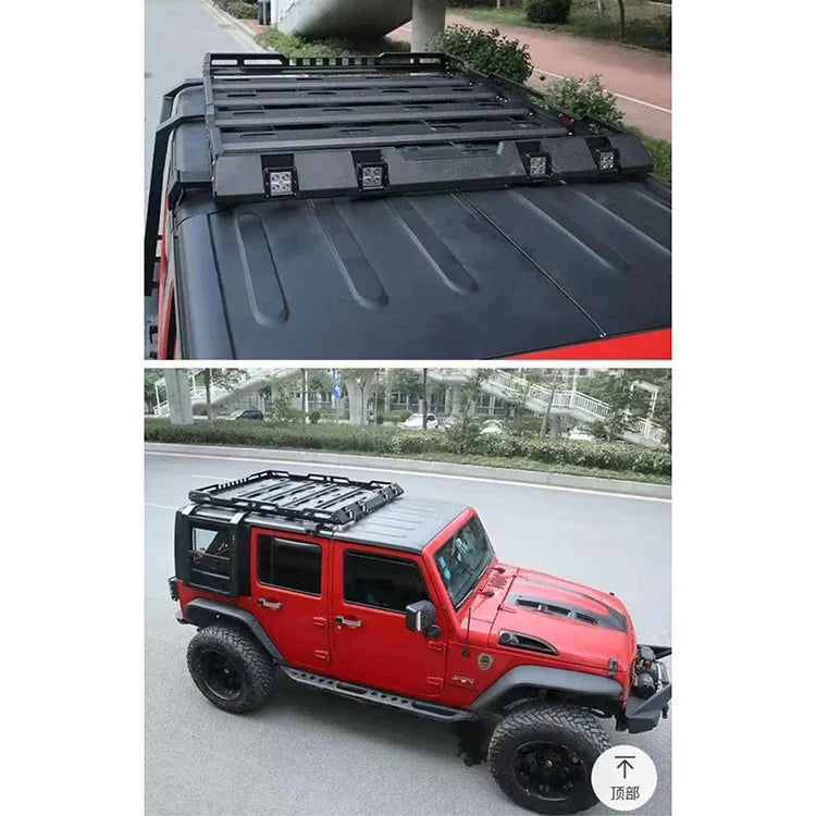 Galerie de Toit Aluminium Jeep Wrangler JK JL 2007-2023 - packshot studio - Becquet Voiture