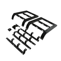 Galerie de Toit Aluminium Jeep Wrangler JK JL 2007-2023 - vue de trois-quarts - Becquet Voiture
