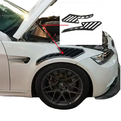 Garde-Boue Avant Carbone BMW M3 E92 E93 Style RS - vue de face - Becquet Voiture