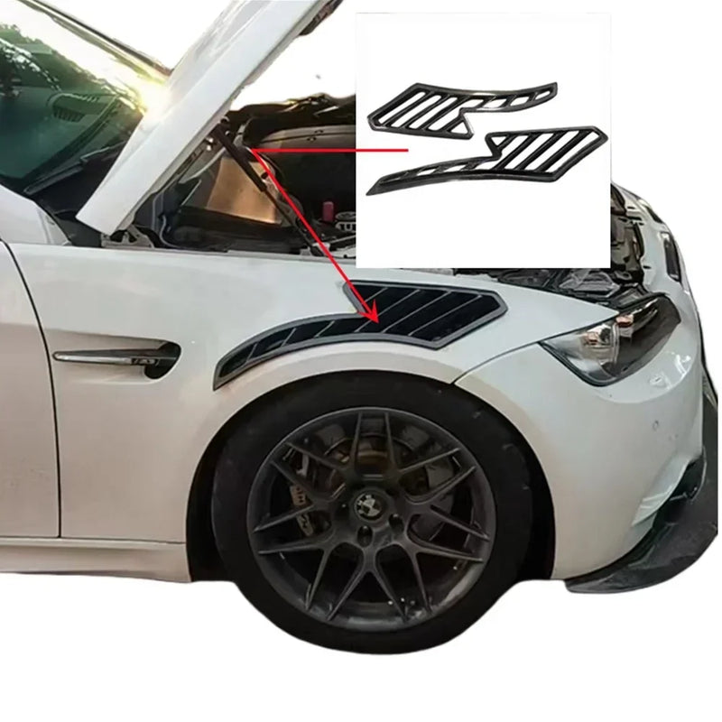 Garde-Boue Avant Carbone BMW M3 E92 E93 Style RS - vue de face - Becquet Voiture