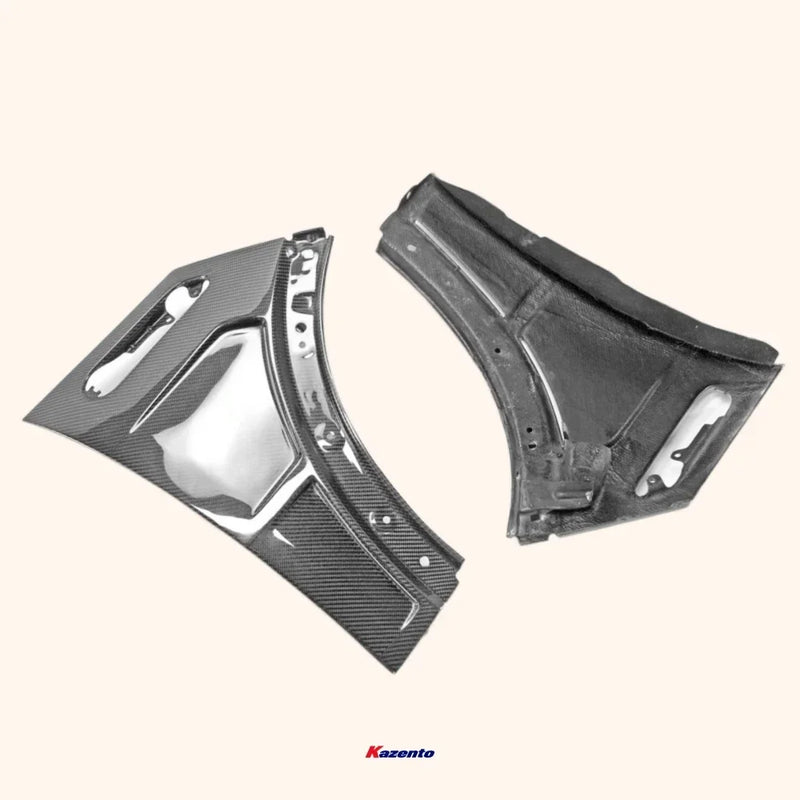 Garde-Boue Avant Carbone Mini Cooper S R50 R52 R53 - vue arrière - Becquet Voiture