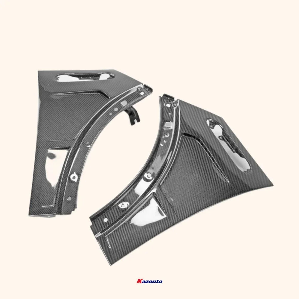 Garde-Boue Avant Carbone Mini Cooper S R50 R52 R53 - vue de face - Becquet Voiture