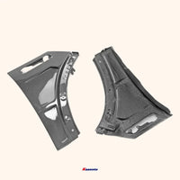 Garde-Boue Avant Carbone Mini Cooper S R50 R52 R53 - vue de trois-quarts - Becquet Voiture