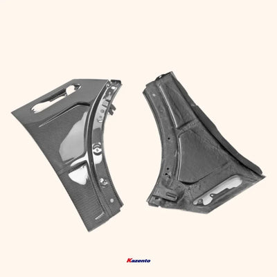 Garde-Boue Avant Carbone Mini Cooper S R50 R52 R53 - vue de trois-quarts - Becquet Voiture