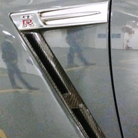 Garde-Boue Avant Carbone Nissan GTR R35 - vue arrière - Becquet Voiture