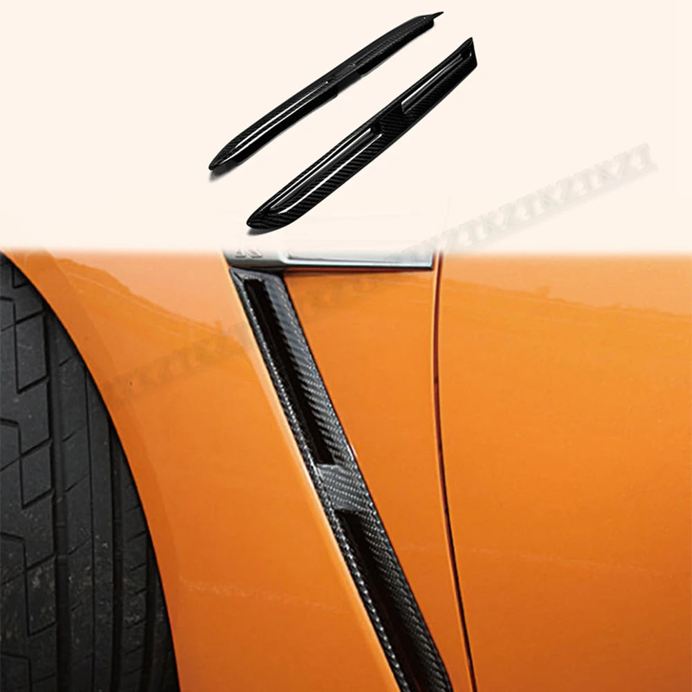 Garde-Boue Avant Carbone Nissan GTR R35 - vue de face - Becquet Voiture