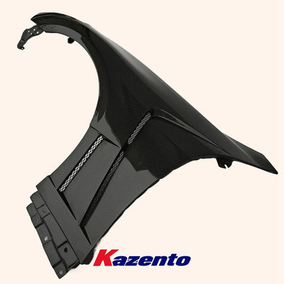 Garde-Boue Avant Carbone Ventilé Infiniti G37 Coupé 2008-2013 - installé sur véhicule - Becquet Voiture