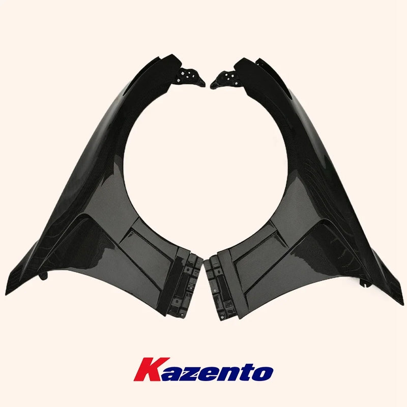 Garde-Boue Avant Carbone Ventilé Infiniti G37 Coupé 2008-2013 - vue arrière - Becquet Voiture