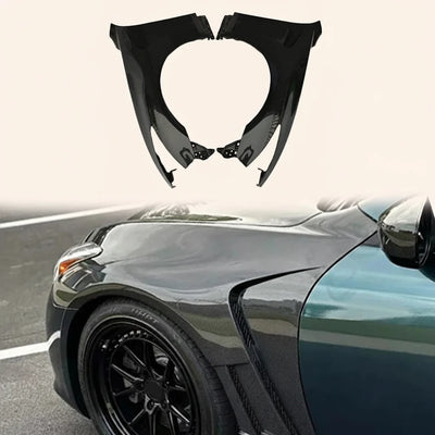 Garde-Boue Avant Carbone Ventilé Infiniti G37 Coupé 2008-2013 - vue de face - Becquet Voiture