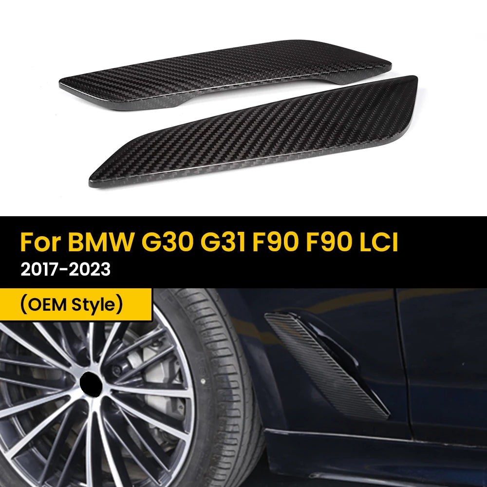 Garde-Boue Latéral Carbone BMW G30 G31 F90 2017-2023 - vue de face - Becquet Voiture