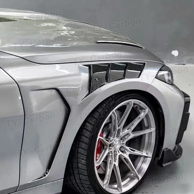 Garde-Boue Ventilé Carbone BMW Série 4 G22 G23 2021+ - installé sur véhicule - Becquet Voiture