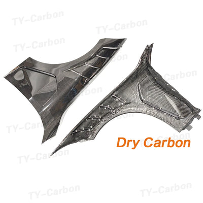 Garde-Boue Ventilé Carbone BMW Série 4 G22 G23 2021+ - vue de dessus - Becquet Voiture
