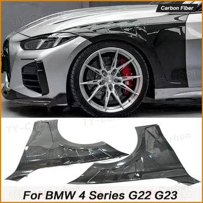 Garde-Boue Ventilé Carbone BMW Série 4 G22 G23 2021+ - vue de face - Becquet Voiture