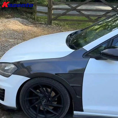 Garde-Boue Ventilé Fibre de Carbone Volkswagen Golf MK7 GTI R - vue de profil - Becquet Voiture