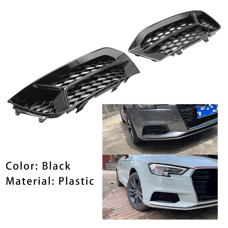 Fog Light Trim Audi A3 2017-2020 Grille - rear view - Becquet Voiture