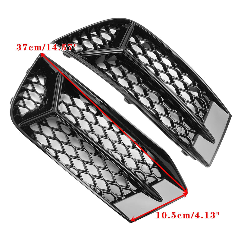 Fog Light Trim Audi A3 2017-2020 Grille - close-up view - Becquet Voiture