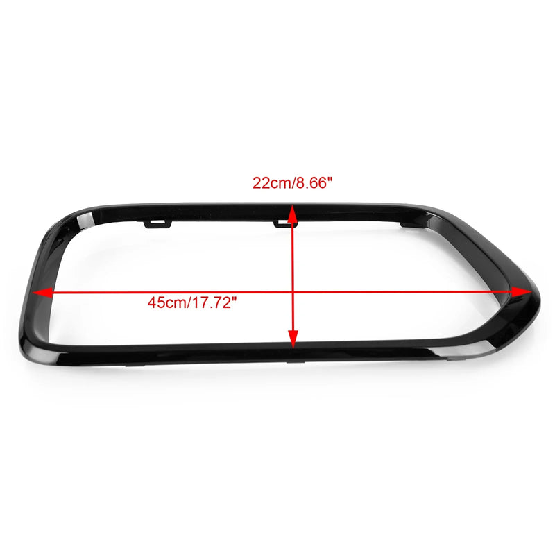 Garniture Cadre Calandre Pare-Chocs Avant BMW X2 F39 2018-2021 Noir - détail du montage - Becquet Voiture