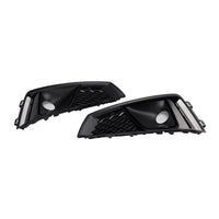 Kühlergrill-Einfassung Nebelscheinwerfer Schwarz Audi A4 B9 S-Line 2018-2020 - Rückansicht - Becquet Voiture
