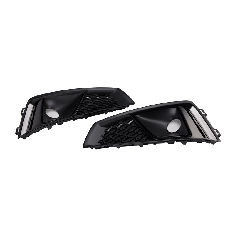 Kühlergrill-Einfassung Nebelscheinwerfer Schwarz Audi A4 B9 S-Line 2018-2020 - Rückansicht - Becquet Voiture