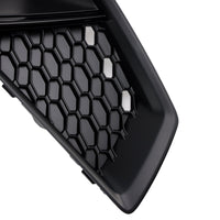 Kühlergrill-Einfassung Nebelscheinwerfer Schwarz Audi A4 B9 S-Line 2018-2020 - Vorderansicht 2 - Becquet Voiture