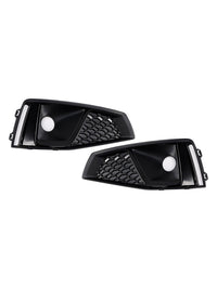 Kühlergrill-Einfassung Nebelscheinwerfer Schwarz Audi A4 B9 S-Line 2018-2020 - Seitenansicht 2 - Becquet Voiture