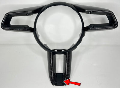 Garniture Centrale Carbone Porsche 992 GT3 GT GTS - en situation - Becquet Voiture