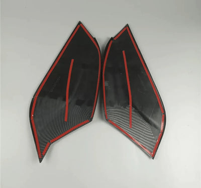 Garniture console centrale carbone Audi A3 8V - vue de dessus - Becquet Voiture