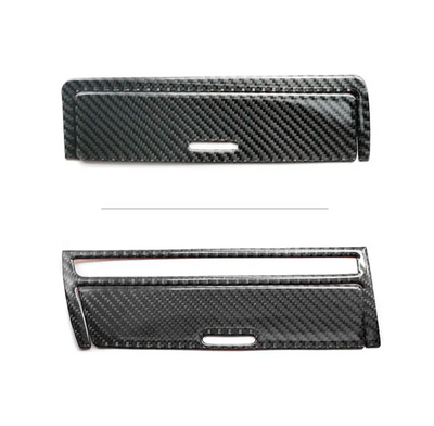 Garniture console centrale carbone BMW Série 3 E46 1997-2006 - vue de trois-quarts - Becquet Voiture