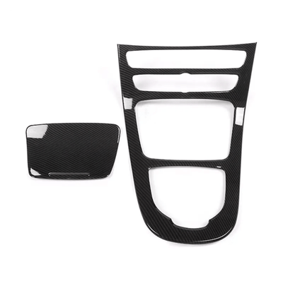 Garniture console centrale carbone Mercedes Classe E W213 - vue arrière - Becquet Voiture