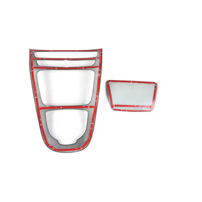 Garniture console centrale carbone Mercedes Classe E W213 - vue de trois-quarts - Becquet Voiture