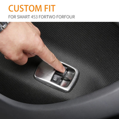 Garniture de Boutons de Vitre Smart Fortwo Forfour 453 - vue arrière - Becquet Voiture