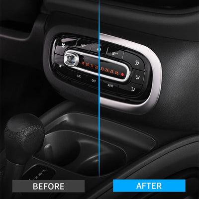 Garniture de Panneau de Climatisation Smart Fortwo Forfour 453 - vue arrière - Becquet Voiture