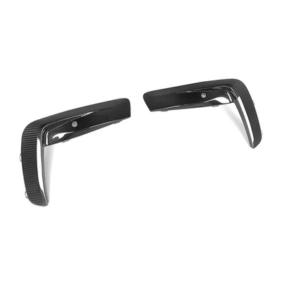 Garniture de Pare-Chocs Avant Carbone BMW M8 F91 F92 F93 - vue de profil - Becquet Voiture