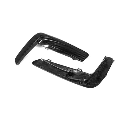 Garniture de Pare-Chocs Avant Carbone BMW M8 F91 F92 F93 - vue de trois-quarts - Becquet Voiture
