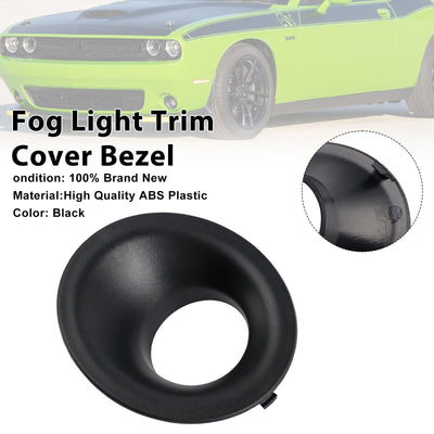 Garniture Feu Antibrouillard Avant Droit Dodge Challenger 2015-2021 Noir - vue arrière - Becquet Voiture