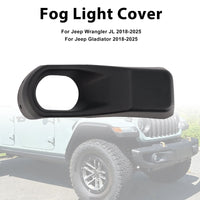 Garniture Feu Antibrouillard Gauche pour Jeep Wrangler JL Gladiator 2018-2025 - vue de trois-quarts - Becquet Voiture