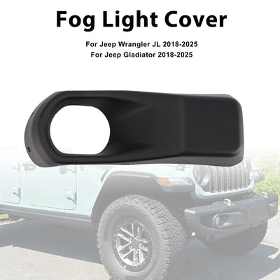 Garniture Feu Antibrouillard Gauche pour Jeep Wrangler JL Gladiator 2018-2025 - vue de trois-quarts - Becquet Voiture