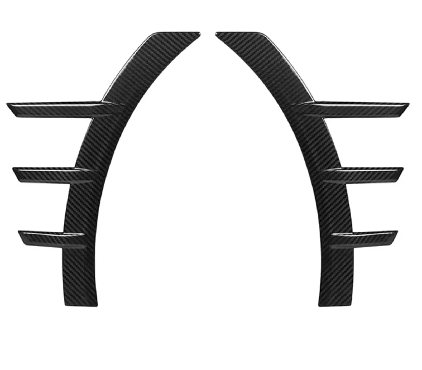 Garniture Garde-Boue Fibre Carbone BMW G87 M2 - vue de face - Becquet Voiture