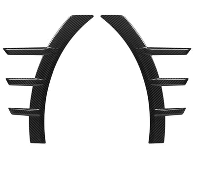 Garniture Garde-Boue Fibre Carbone BMW G87 M2 - vue de face - Becquet Voiture