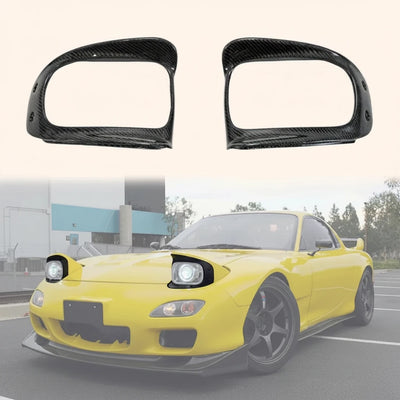 Garniture Intérieure Carbone Mazda RX-7 FD3S - vue de face - Becquet Voiture