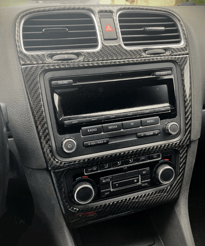 Garniture intérieure carbone VW Golf 6 - vue de dessus 2 - Becquet Voiture