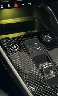 Carbon Fiber Gear Shift Surround Trim for Audi A3 8Y - side view - Becquet Voiture