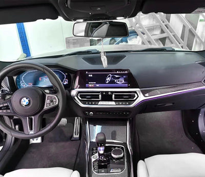 Garniture Intérieure Fibre Carbone BMW G80 G82 - vue de profil - Becquet Voiture