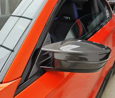 Garniture Rétroviseur Triangulaire Carbone BMW M2 G87 - installé sur véhicule - Becquet Voiture
