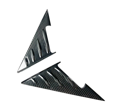 Garniture Rétroviseur Triangulaire Carbone BMW M2 G87 - vue de profil - Becquet Voiture