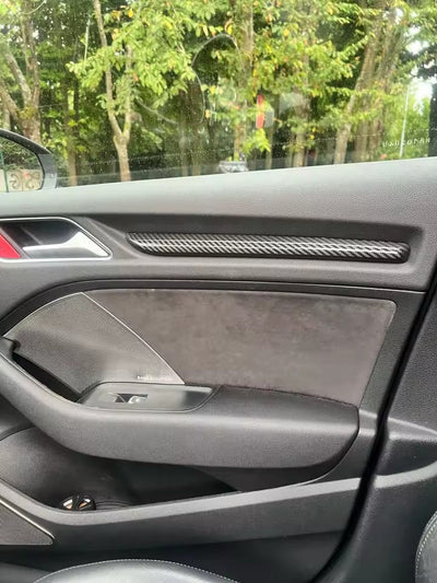 Garniture tableau de bord carbone Audi A3 8V - vue de dessus - Becquet Voiture