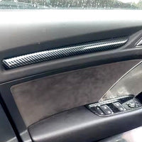 Garniture tableau de bord carbone Audi A3 8V - vue de face 2 - Becquet Voiture