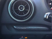 Garniture tableau de bord carbone Audi A3 8V - vue de profil 2 - Becquet Voiture
